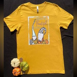 Bella Canvas “Grateful Thankful and Blessed” // Musturd Yellow // Size Medium